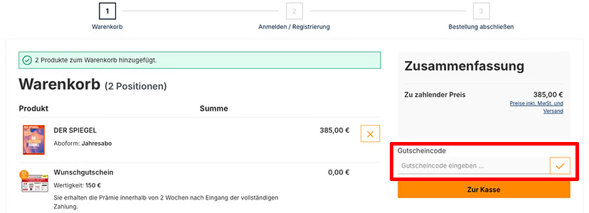 abo-direkt Gutschein einlösen abo-direkt Gutschein einlösen