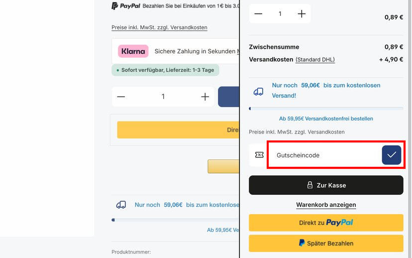 AkkuShop Gutschein einlösen AkkuShop Gutschein einlösen