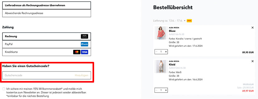 Wo löse ich den Alba Moda Gutschein ein Wo löse ich den Alba Moda Gutschein ein