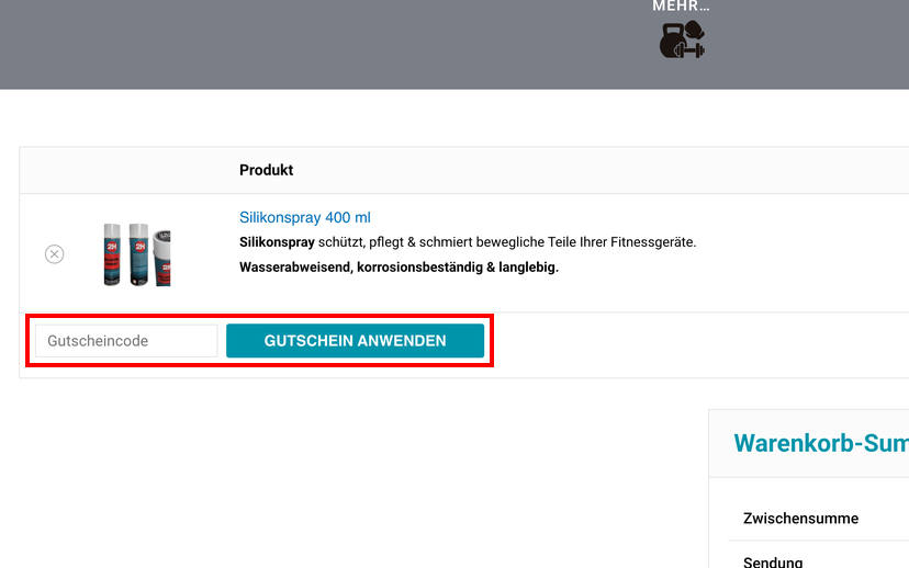 Beny Sports Gutschein einlösen