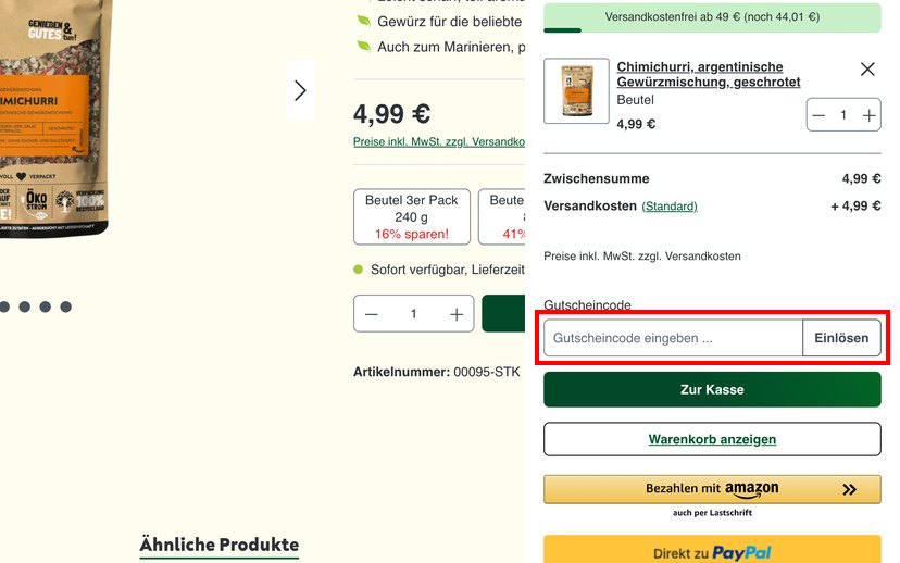 Bremer Gewürzhandel Gutschein einlösen Bremer Gewürzhandel Gutschein einlösen