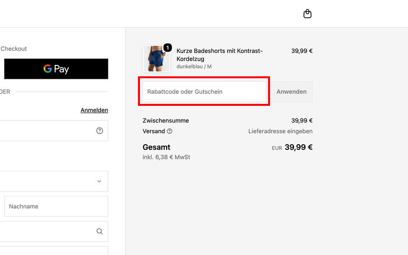 bugatti Rabattcode einlösen