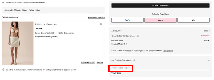 Calzedonia Rabattcode einlösen Calzedonia Rabattcode einlösen