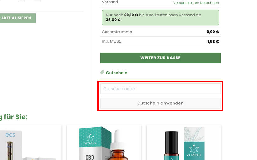 CBDwelt Gutschein einlösen CBDwelt Gutschein einlösen