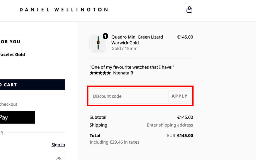 Daniel Wellington Gutschein einlösen Daniel Wellington Gutschein einlösen