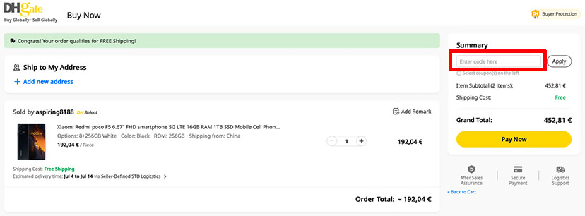 DHgate Gutschein einlösen DHgate Gutschein einlösen