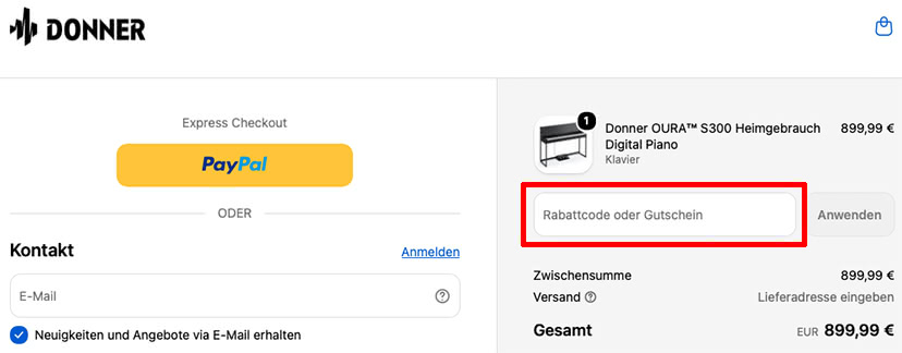 Donner Gutschein einlösen Donner Gutschein einlösen