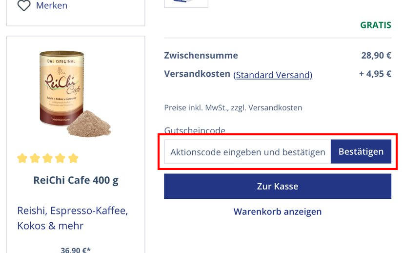 Dr. Jacob's Gutschein einlösen Dr. Jacob's Gutschein einlösen
