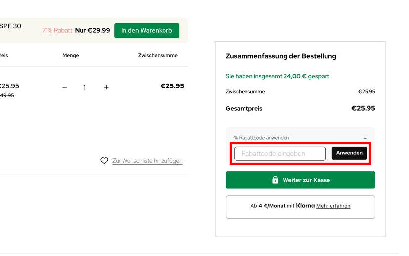 dress-for-less Gutschein einlösen