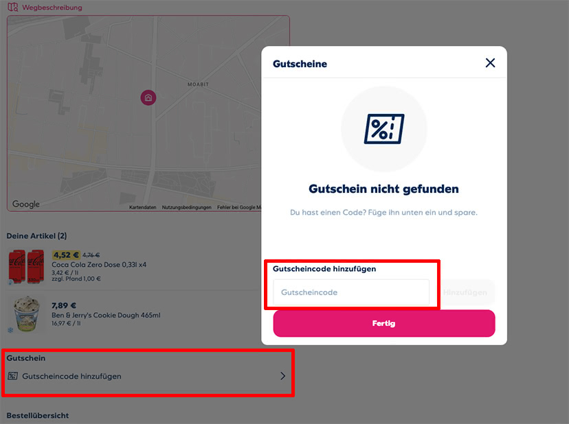Flink Gutschein einlösen Flink Gutschein einlösen