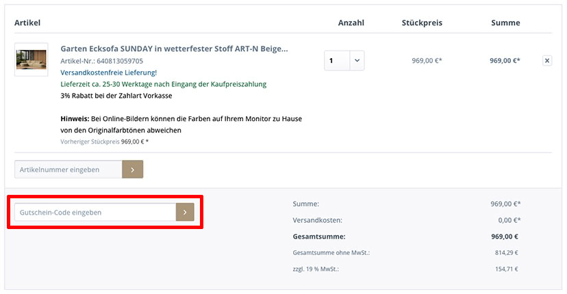 Fun Möbel Gutschein einlösen Fun Möbel Gutschein einlösen