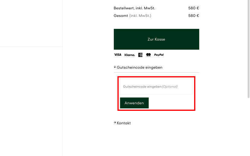GANT Gutscheincode einlösen GANT Gutscheincode einlösen