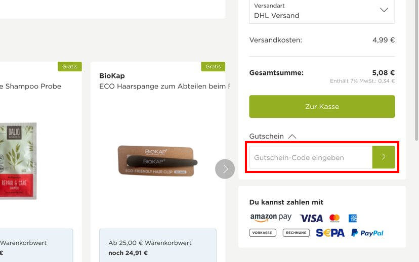 Greenist Gutschein einlösen Greenist Gutschein einlösen