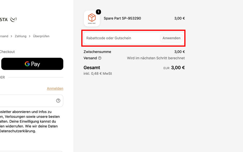 Hängematte.de Gutschein einlösen Hängematte.de Gutschein einlösen