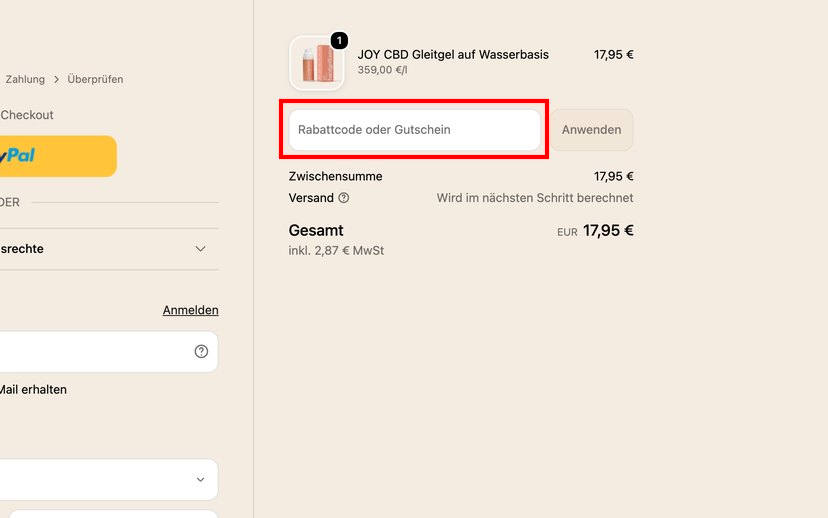 Hanfgeflüster Gutschein einlösen Hanfgeflüster Gutschein einlösen