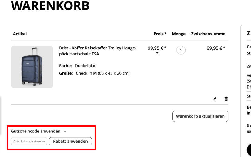 Hauptstadtkoffer Gutschein einlösen