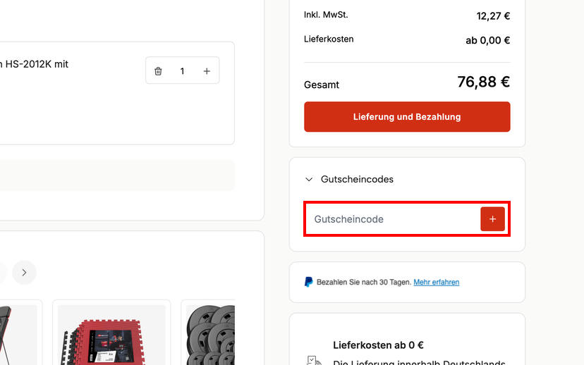 Hop-Sport Gutschein einlösen