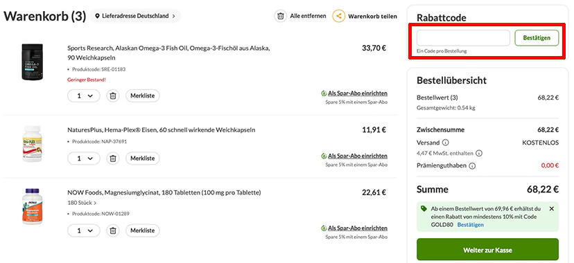 iHerb Rabattcode einlösen iHerb Rabattcode einlösen