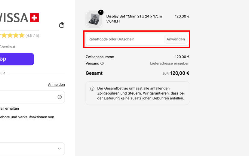 Jowissa Gutschein einlösen Jowissa Gutschein einlösen