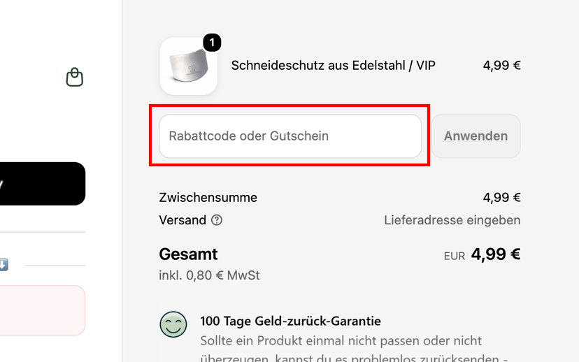Küchenkompane Rabattcode einlösen