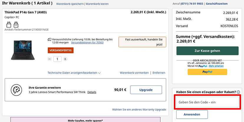 Lenovo Gutschein einlösen Lenovo Gutschein einlösen