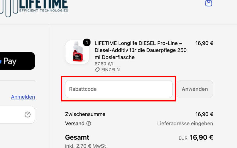 Lifetime Technologies Gutschein einlösen Lifetime Technologies Gutschein einlösen