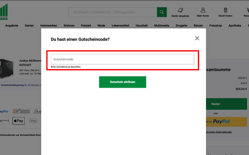 Marktkauf Gutschein einlösen Marktkauf Gutschein einlösen