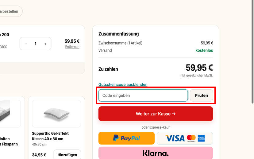 Matratzen Discount Gutschein einlösen Matratzen Discount Gutschein einlösen