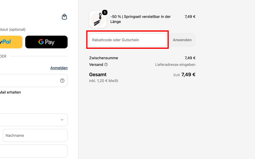 Max Fitness Rabattcode einlösen Max Fitness Rabattcode einlösen