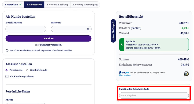 MEGABAD Gutschein einlösen MEGABAD Gutschein einlösen