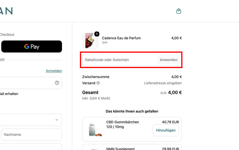 Naturecan Rabattcode einlösen Naturecan Rabattcode einlösen