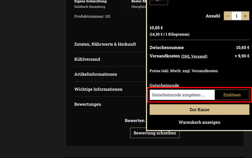 Oberpfalz Beef Rabattcode einlösen Oberpfalz Beef Rabattcode einlösen