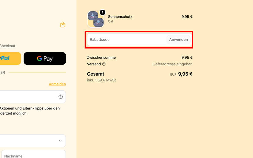 Osann Gutschein einlösen