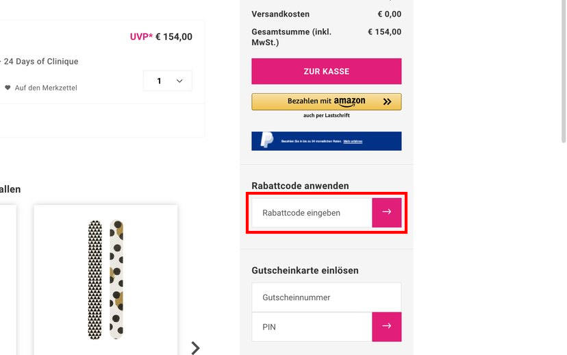 Parfümerie Pieper Rabattcode einlösen