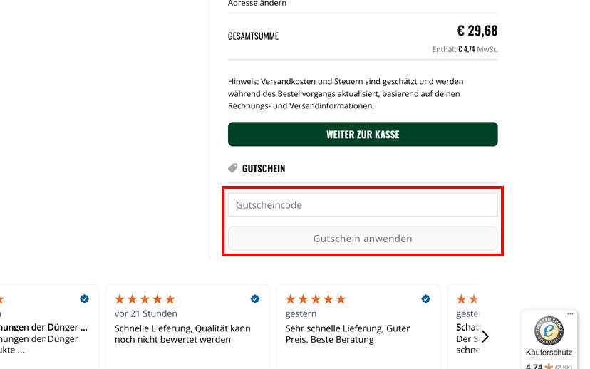 Rasendoktor Gutschein einlösen Rasendoktor Gutschein einlösen