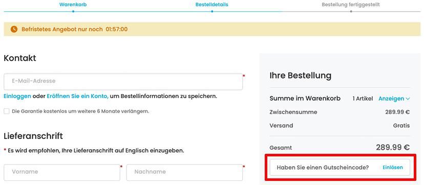 Reolink Gutschein einlösen Reolink Gutschein einlösen