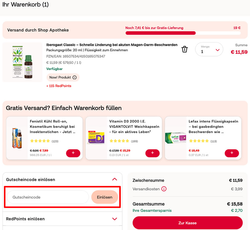 Shop Apotheke Gutschein einlösen Shop Apotheke Gutschein einlösen