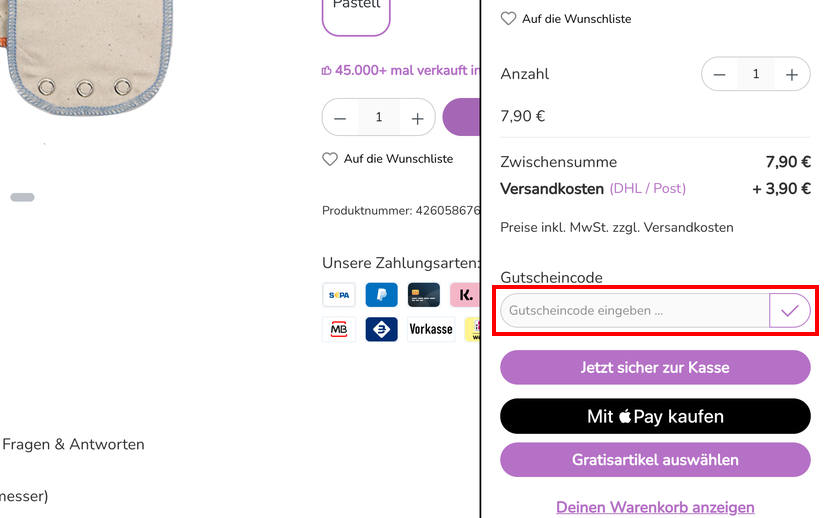 StoffyWelt Gutschein einlösen