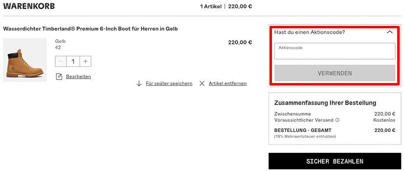 Wo löse ich den Timberland Gutschein ein Wo löse ich den Timberland Gutschein ein