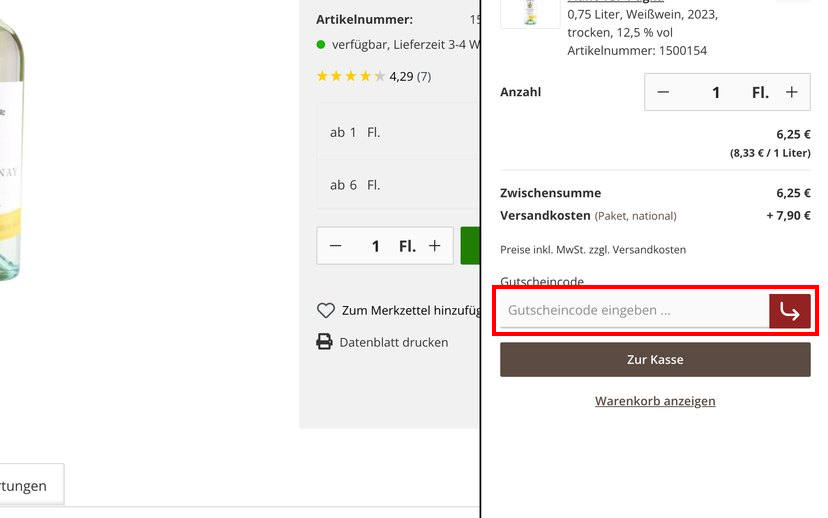 VineShop24 Gutschein einlösen VineShop24 Gutschein einlösen