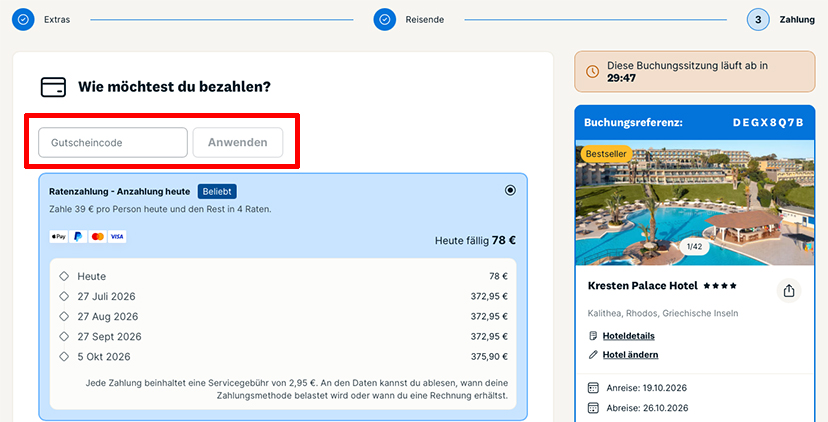 weloveholidays Gutschein einlösen weloveholidays Gutschein einlösen